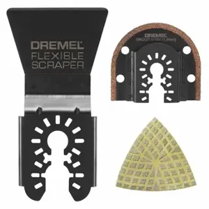 DREMEL MM515U Oscillating Tool Blade Set, 3 Blades, Flex Scraper/Grout Blade, Grout | CP3UKF 794AC1