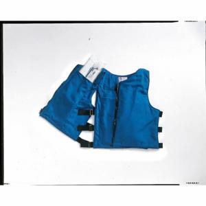 DUPONT 996000BU00000100 Cooling Vest, Cold Pack Inserts, Universal, Blue, Cotton, 2 To 2.5 Hr, Zipper, 2 Hours | CP3VYK 3MUD1