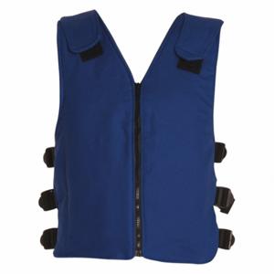 DUPONT 996010BU00000100 Cooling Vest, Cold Pack Inserts, Universal, Blue, Cotton, 2 To 3 Hr, Hook-And-Loop/Zipper | CP3VYL 29ER20