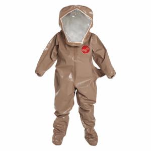 DUPONT C3526TTNMD000600 Encapsulated Suit, Tychem 5000, Rear, Taped Seam, Tan, M, B, 6 PK | CP3WUD 29ET49