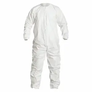 DUPONT IC253BWHSM00250B Coveralls, Light Duty, Bound Seam, Bulk, S, 25 PK | CP3WPY 24AF39