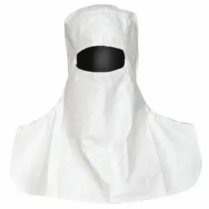 DUPONT IC666BWHMD010000 Cleanroom Hood, Eyes, Bound Seam, White, M, ISO 6, 100 Pack | CP3XBF 29EU18