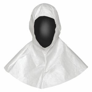 DUPONT IC668BWH0001000B Cleanroom Hood, Eyes/Mouth, Bound Seam, White, Universal, 100 Pack | CP3XBG 24AF72