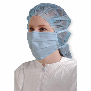 DUPONT ML7370WH000250BH Cleanroom Mask, Dual, Adj, Metal Nose Clip, Rayon, M Mask Size, Flat-Fold, 250 Pack | CP3VEP 5WYN3