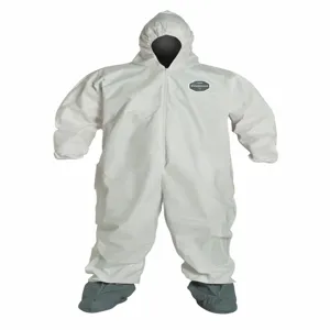 DUPONT NG122SWH4X002500 Hooded Disposable Coverall, 4Xl Size, Pack Of 25 | CH6QPW 6LY62