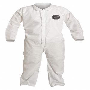 DUPONT PB120SWHLG002500 Collared Disposable Coverall, L Size, Pack Of 25 | CH6RBP 40L007