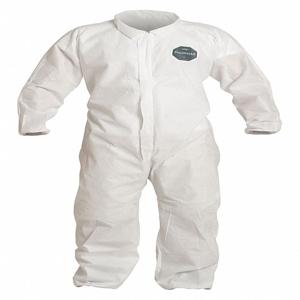 DUPONT PB125SWH4X002500 Collared Disposable Coverall, 4Xl Size, Pack Of 25 | CH6RBV 40L039