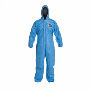 DUPONT PB127SBU3X002500 Hooded Disposable Coveralls, SMS, Light Duty, Serged Seam, Blue, Dupont ProShield 10, 3XL | CP3WWZ 40L045