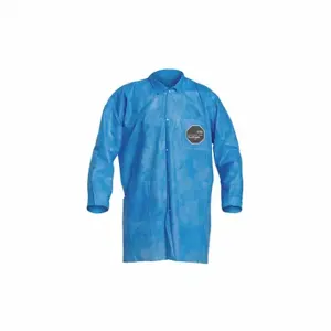 DUPONT PB212SBUXL003000 Disposable Lab Coat, Mandarin Collar, Open Cuff, Sms, Blue, Xl, Dupont Proshield 10, 30 PK | CP3VHJ 485D51