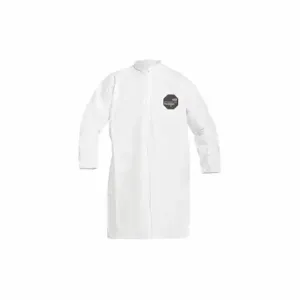 DUPONT PB267SWH4X003000 Disposable Lab Coat, Mandarin Collar, Elastic Cuff, Sms, White, 30 PK | CP3VGD 485D69