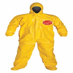 DUPONT QC122TYLXL000400 Hooded Chemical Resistant Coverall, Xl Size, Pack Of 4 | CH6RGD 29EV79