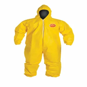 DUPONT QC127SYL2X001200 Hooded Chemical Resistant Coverall, 2Xl Size, Pack Of 12 | CH6RGM 4LUF5