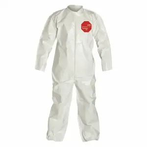 DUPONT SL120BWHXL001200 Coveralls, Light Duty, Bound Seam, White, Xl, 12 PK | CP3WPG 24AG20