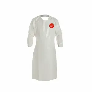 DUPONT SL278BWH00001200 Chemical Resistant Sleeve Apron, TyChem 4000, Medium Duty, Knee, White, Universal | CP3VDZ 5HH68