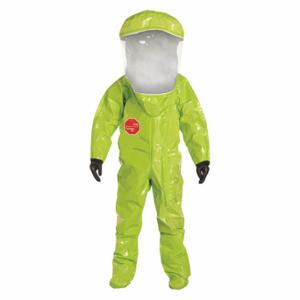 DUPONT TK586TLYLG000100 Encapsulated Training Suit, Tychem 10000, Front, Taped Seam, Yellow | CP3XEZ 3WJL2