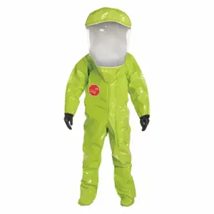 DUPONT TK586TLY3X000100 Encapsulated Training Suit, Tychem 10000, Front, Taped Seam, Yellow, 3Xl | CP3XFB 29EX99