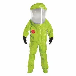 DUPONT TK612TLYXL000100 Encapsulated Suit, Tychem 10000, Front, Taped Seam, Yellow, Xl, A, Fully Encapsulated Suit | CP3WTG 2RKU7