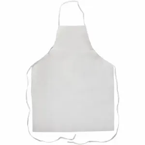 DUPONT TY273BWH00010000 Disposable Bib Apron, Polyethylene, 5.9 Mil Thick, 36 Inch Overall Lg, 100 PK | CP3WQQ 4T061