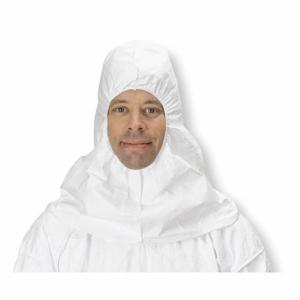 DUPONT TY657SWH00010000 Disposable Hood, Light Duty, Eyes/Mouth, White, 100 PK | CP3WRH 4T063