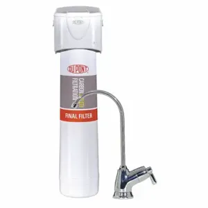 DUPONT WFQT130005 Water Filter System, 3 micron, 0.5 gpm, 2000 gal, 11 3/4 Inch Heightt | CP3XHF 25CA78