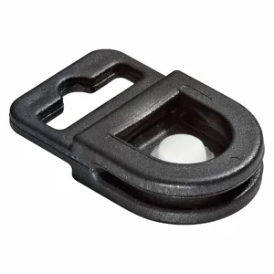 DURABLE 818801 ID Gripper, Tension Fit, Blank, Black, Blank, Plastic, 1 1/8 Inch Length, 5/8 Inch Width | CP3XJH 461N79