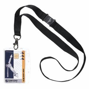 DURABLE 826819 ID Badge Holder, Shell Style, Blank, Translucent, Blank, Acrylic, 2 3/16 Inch Length | CP3XHT 461N92