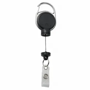 DURABLE 832901 Badge Reel, Extra Strong, Blank, Blank, Plastic, 4 1/4 Inch Length, 1 3/8 Inch Width | CP3XKF 461N96