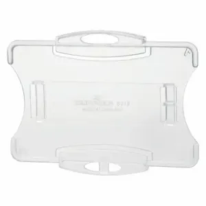 DURABLE 891819 ID Badge Holder, Open Style, Blank, Translucent, Blank, Polystyrene, 2 3/4 Inch Length | CP3XHN 461P08