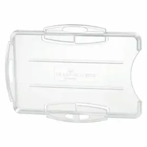 DURABLE 891919 ID Badge Holder, Dual, Blank, Translucent, Blank, Polystyrene, 2 3/4 Inch Length | CP3XHH 461P09