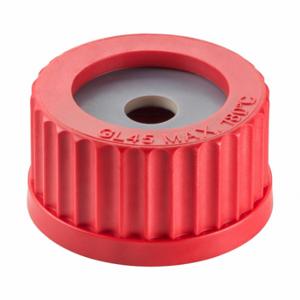 DURAN 1171395 Electrode Holder Cap, Gl45 Labware Screw Closure Size, Pbt, Ptfe/Silicone, Open Top | CP3XLG 786DY3