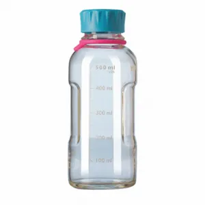 DURAN YOUTILITY 218814452 Bottle, 16 oz Labware Capacity, Type I Borosilicate Glass, Unlined, 4 Pack | CP3XNP 56HT57