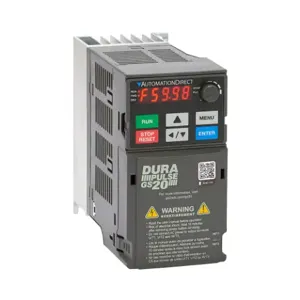 DURAPULSE GS23-41P0 General Purpose Drive, Enclosed, 460 VAC, 1Hp With 3-Phase Input, A5 Frame | CV7BDZ