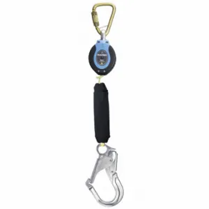 DURATECH 82909SC5 Self-Retracting Lifeline, 2 1/2 Inch Aluminum Rebar Hook Anchor, Harness Steel Carabiner | CP3XPQ 794D18