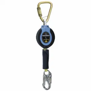 DURATECH 82911SC1 Self-Retracting Lifeline, Steel Snap Hook Anchor, Harness Steel Carabiner, 11 ft Line | CP3XPW 794D24