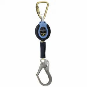 DURATECH 82911SC3 Self-Retracting Lifeline, 2 1/2 Inch Steel Rebar Hook Anchor, Harness Steel Carabiner | CP3XPT 794D25