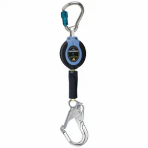 DURATECH 82911SG5 Self-Retracting Lifeline, 2 1/2 Inch Aluminum Rebar Hook Anchor, Harness Steel Carabiner | CP3XPR 794D26