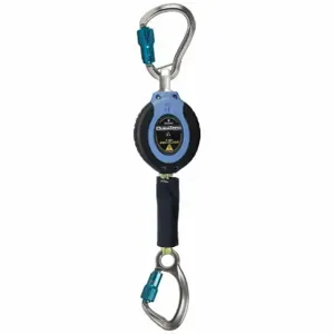 DURATECH 82911SG6 Self-Retracting Lifeline, Aluminum Carabiner Anchor, Harness Steel Carabiner, 11 ft Line | CR2ZWY 794D27