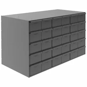 DURHAM MANUFACTURING 035-95 Drawer Cabinet, 30 Drawer, Depth 17-1/4 Inch, Gray | AD2XLU 3W400