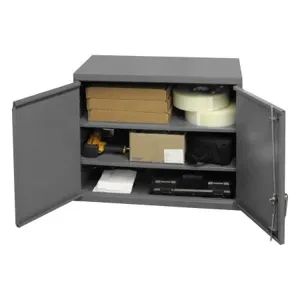 DURHAM MANUFACTURING 072SD-95 Storage Cabinet, Wall Mount, 3 Shelf, Size 35-7/8 x 13-11/16 x 27 Inch | CF6JDB