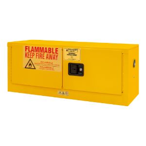 DURHAM MANUFACTURING 1012MH-50 Flammable Storage Cabinet, Manual, 2 Door, 12 Gallon, Yellow | CF6JDN