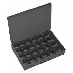 DURHAM MANUFACTURING 102-95-RSC-IND Compartment Box, Individual, 24 Opening, Gray | CF6JDY