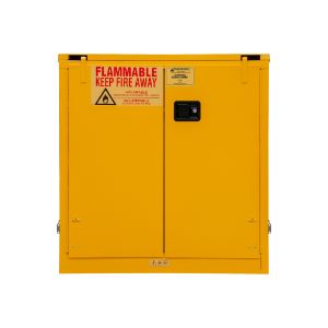 DURHAM MANUFACTURING 1030S-50 Lagerschrank für brennbare Stoffe, selbstschließend, 2 Türen, 30 Gallonen, Gelb | CF6JEL