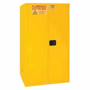 DURHAM MANUFACTURING 1060M-50 Flammable Storage Cabinet, Manual, 60 Gallon, Yellow | CF6JEY