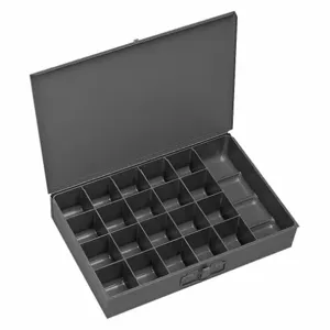 DURHAM MANUFACTURING 109-95-RSC-IND Compartment Box, Individual, 21 Opening, Gray | CF6JFG