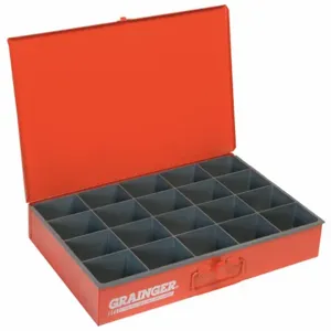 DURHAM MANUFACTURING 111-17-S1158 Compartment Box, 20 Compartment, Size 18-1/8 x 3-1/4 inch | AE4CJD 5JEN0