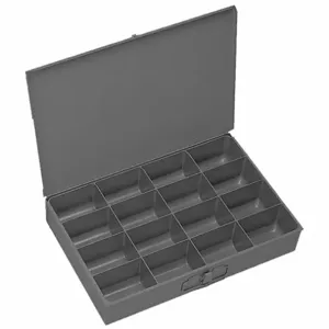 DURHAM MANUFACTURING 113-95-D567 Compartment Box, 16 Compartment, Size 18 x 12 x 3 Inch | AC9VPZ 3KR04