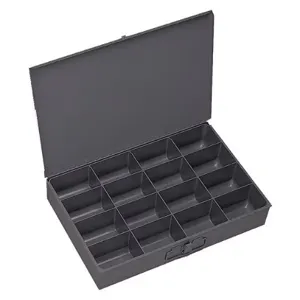 DURHAM MANUFACTURING 113-95-RSC-IND Compartment Box, Individual, 16 Opening, Gray | CF6JFU