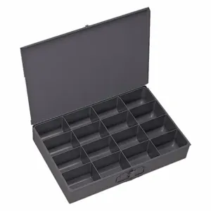 DURHAM MANUFACTURING 113-95 Compartment Box, 16 Opening, Size 18 x 12 x 3 Inch, Steel | CF6JFT