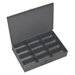 DURHAM MANUFACTURING 115-95-RSC-IND Compartment Box, Individual, 12 Opening, Gray | CF6JFX