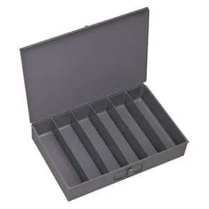 DURHAM MANUFACTURING 117-95 Compartment Box, Vertical, 6 Opening, Size 18 x 12 x 3 Inch, Steel | CF6JFY